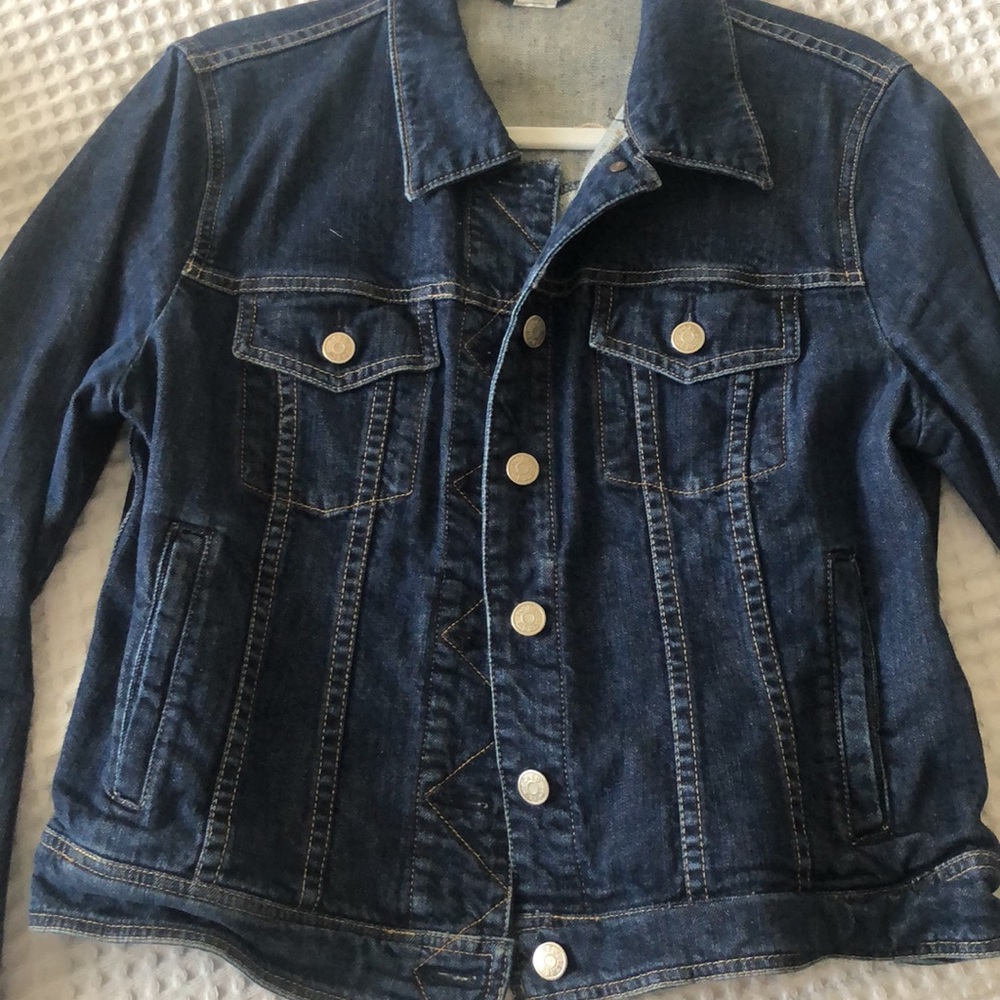 J. CREW Medium Wash Denim Jean Jacket Large